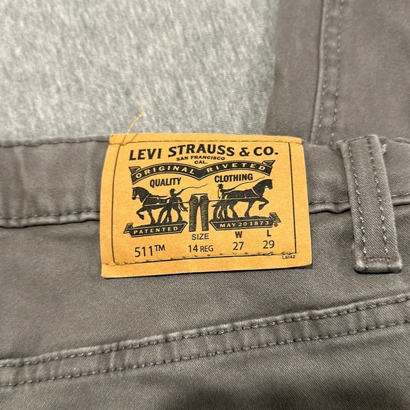 Levi’s Boys 511 Grey Jeans - Picture 3 of 4
